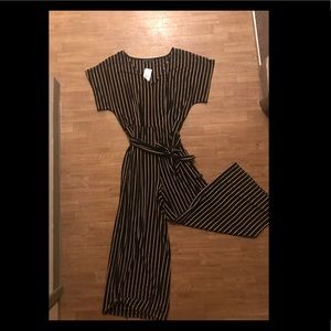 Stripped Pants Romper